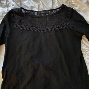 Detailed Black Quarter Sleeve